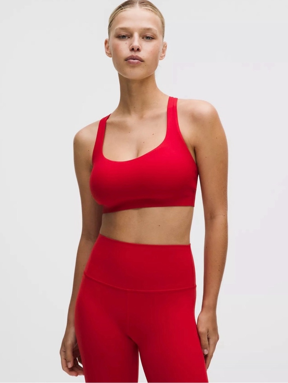 🍋Lululemon FlexyFlex Strappy Yoga Bra A-C L/XL - Oxford Red